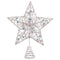 Kerstster Zilverkleurig Zilver Metaal Boomstructuur 20 x 5 x 25 cm