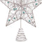 Kerstster Zilverkleurig Zilver Metaal Boomstructuur 20 x 5 x 25 cm