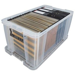 Opstapelbare opbergbox Archivo 2000 Transparant 38 x 65 x 31 cm