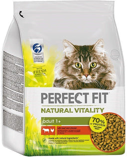 PERFECT FIT Natural Vitality Beef and chicken - droog kattenvoer - 2,4kg
