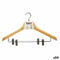 Kleerhangerset Klemmen Bruin Zilverkleurig Hout Metaal 44,5 x 1,5 x 24,5 cm (24 Stuks)