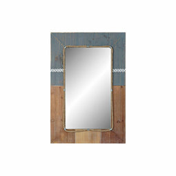 Wandspiegel DKD Home Decor Blauw Wit Spar (60 x 3.5 x 89.5 cm)