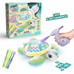Knuffel om in te kleuren Airbrush Plus Nature Canal Toys Turtle