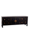 Tv-meubel ORIENTE 130 x 24 x 50,5 cm Zwart Gouden Hout