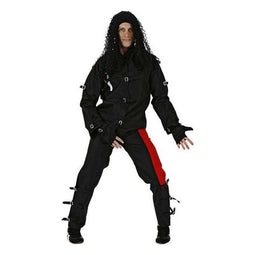 Kostuums voor Volwassenen 110866 Zwart (2 pcs) Popster Maat M/L