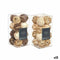 Set of Decorative Balls Wit Bruin (12 Stuks)