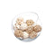 Set of Decorative Balls Wit Bruin (12 Stuks)