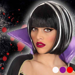 Pruik Tweekleurig Kleur Wit