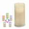 Kaars LED Crème Plastic Was (7,5 x 14,8 x 7,5 cm) (6 Stuks)