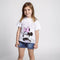 T-Shirt met Korte Mouwen voor kinderen Minnie Mouse Wit Maat 3 Jaar