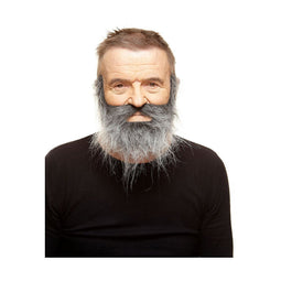 Valse baard My Other Me Grijs Snor
