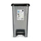 Pedaalemmer Zwart Grijs Plastic 25 L (37 x 47 x 26,9 cm) (8 Stuks)