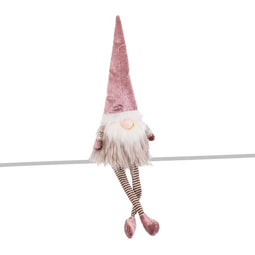 Kerstversiering Multicolour Roze Zand Weefsel 17 x 13 x 56 cm