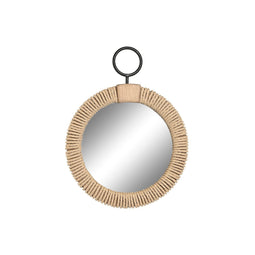 Wandspiegel Home ESPRIT Natuurlijk Hout Touw Spiegel Mediterrane 25 x 3,5 x 33 cm
