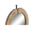 Wandspiegel Home ESPRIT Natuurlijk Hout Touw Spiegel Mediterrane 25 x 3,5 x 33 cm