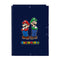 Map Super Mario Marineblauw A4