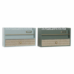 Multi-Functionele Organiser DKD Home Decor LD-181379 Groen Polypropyleen Hout MDF 30 x 9 x 17 cm...