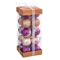 Kerstballen Multicolour PVC 5 x 5 x 5 cm (20 Stuks)