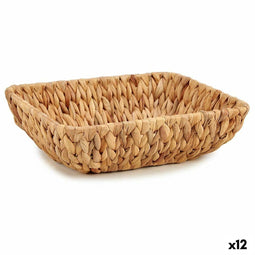 Middenstuk Bruin Metaal Waterhyacint 30 x 9 x 22 cm (12 Stuks)