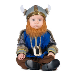 Kostuums voor Baby's My Other Me Viking Man Blauw Bruin Maat 7-12 Maanden