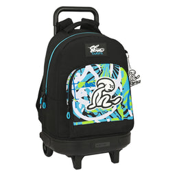 Schoolrugzak met Wielen El Niño Green bali Zwart (33 x 45 x 22 cm)