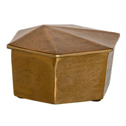 Multi-functionele Kist Gouden Aluminium 19 x 19 x 10 cm