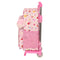 Schoolrugzak met Wielen Disney Princess Summer adventures Roze 26 x 34 x 11 cm