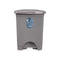Pedaalemmer Grijs Plastic 10 L (8 Stuks)