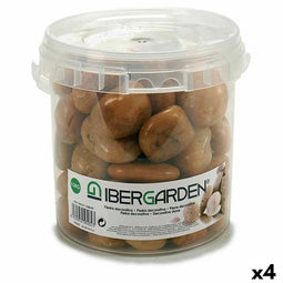 Decoratieve stenen Groot Bruin 3 Kg (4 Stuks)
