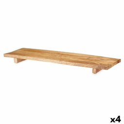 Middenstuk Rechthoekig Bruin Mangohout 70 x 5,5 x 23 cm (4 Stuks)