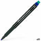 Permanente markeerstift Faber-Castell Multimark 1523 M Blauw (10 Stuks)