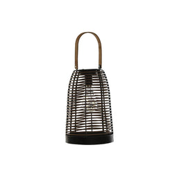 Zonnelamp DKD Home Decor Bruin Zwart Bamboe Rotan 20 x 20 x 45 cm