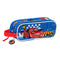 Pennenetui met 2 vakken Cars Race ready Blauw 21 x 8 x 6 cm