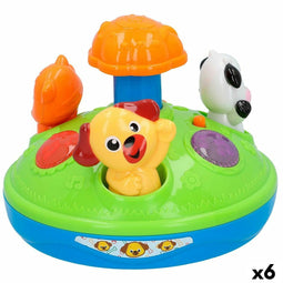 Interactief Speelgoed voor Baby's Winfun dieren 18 x 15 x 18 cm (6 Stuks)