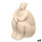 Decoratieve figuren Beige Dolomite 18 x 30 x 19 cm (4 Stuks) Vrouw Zittend