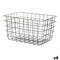 Veelzijdige mand Rechthoekig Zwart Metaal 38,5 x 20,5 x 28 cm (6 Stuks)