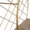 Planken Natuurlijk Gouden Metaal Hout 43 x 13 x 43 cm