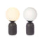 Bureaulamp Klot 40 W Wit Zwart Keramisch 15 x 28,5 x 15 cm (4 Stuks)