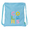 Rugtas met Koordjes Benetton Spring Hemelsblauw 35 x 40 x 1 cm