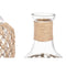 Fles Decoratief Transparant Natuurlijk Glas Touw 19 x 48 cm (2 Stuks)