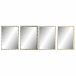 Wandspiegel DKD Home Decor 56 x 2 x 76 cm Kristal Natuurlijk Grijs Bruin Donker grijs polyestyree...