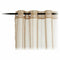Gordijnen 140 x 260 cm Beige (6 Stuks)