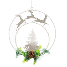 Kerstversiering Multicolour Metaal Plastic 17,5 x 0,5 x 24 cm