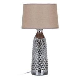 Bureaulamp 26 x 26 x 49,5 cm Keramisch Zilver