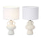 Bureaulamp Vaas 40 W Wit Keramisch 24 x 39,7 x 24 cm (4 Stuks)