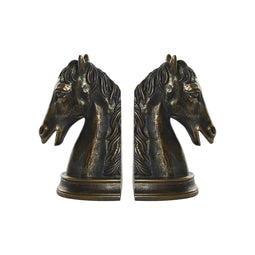 Bokstöd DKD Home Decor 23 x 9 x 19 cm Paard Hars