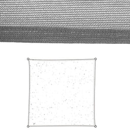 Schaduwdoeken Zonnetent 3 x 3 m Grijs Polyethyleen 300 x 300 x 0,5 cm