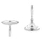 Kroonkandelaar Zilverkleurig Aluminium 10 x 17 x 8,5 cm (8 Stuks)