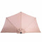 Parasoll 240 x 125 x 250 cm Taupe Aluminium