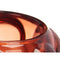 Kaarshouder Microbolletjes Oranje Kristal 8,4 x 12,5 x 8,4 cm (12 Stuks)